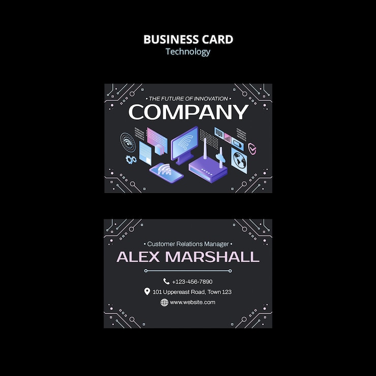 Free PSD gradient technology template design