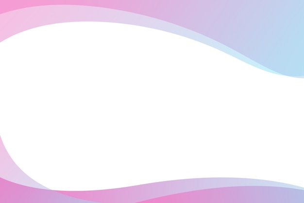 Free PSD gradient wavy border design