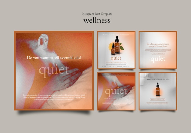 Free PSD gradient wellness template