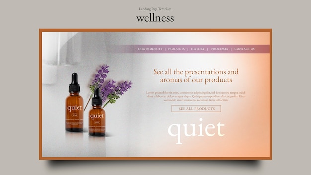 Gradient wellness template