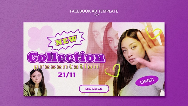 Gradient y2k template design