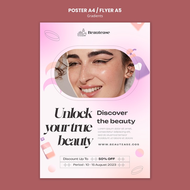 Free PSD gradients beauty template design