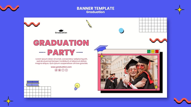 Graduation Party Banner Template