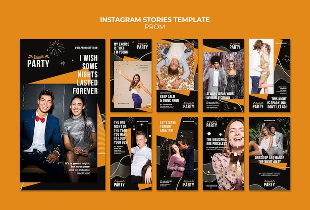 Graduation prom instagram story templates