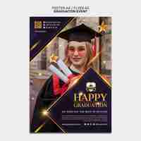 Free PSD graduation template design