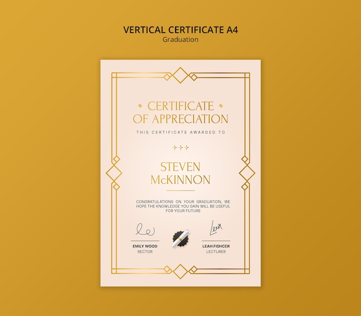 Free PSD graduation template design