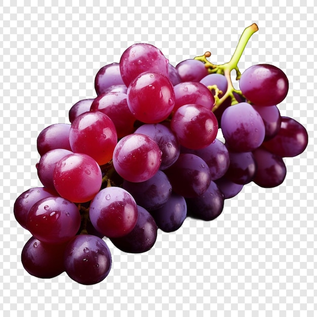 PSD gratuito uva isolata su sfondo trasparente