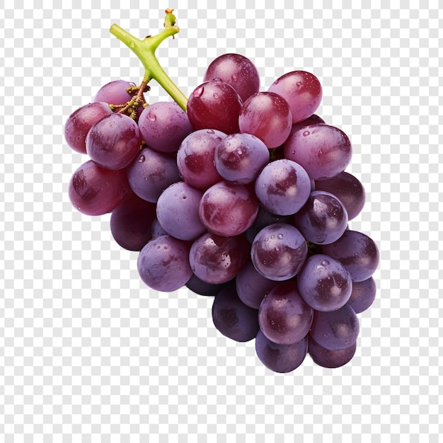 Free PSD grapes isolated on transparent background