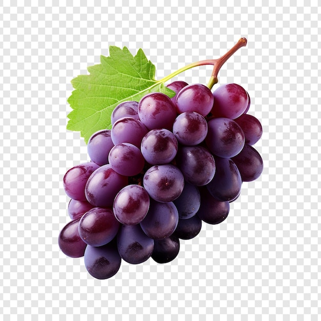 Grapes isolated on transparent background