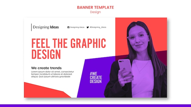 Graphic design banner template