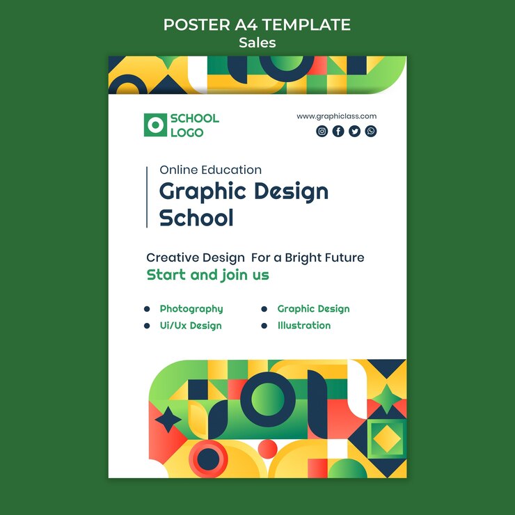 Free PSD graphic design poster template
