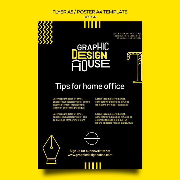 Graphic design services print template