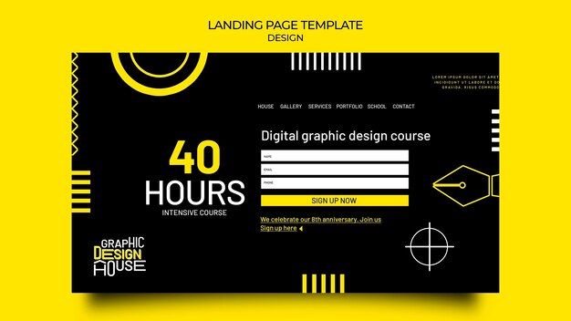 Graphic design services web template