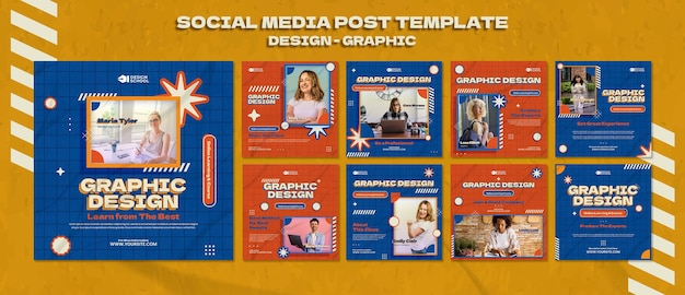 Graphic design social media post template