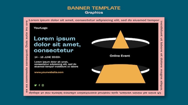 Графический баннер шаблон