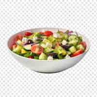 Free PSD greek salad isolated on transparent background