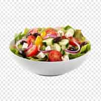 Free PSD greek salad isolated on transparent background