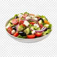 Free PSD greek salad isolated on transparent background