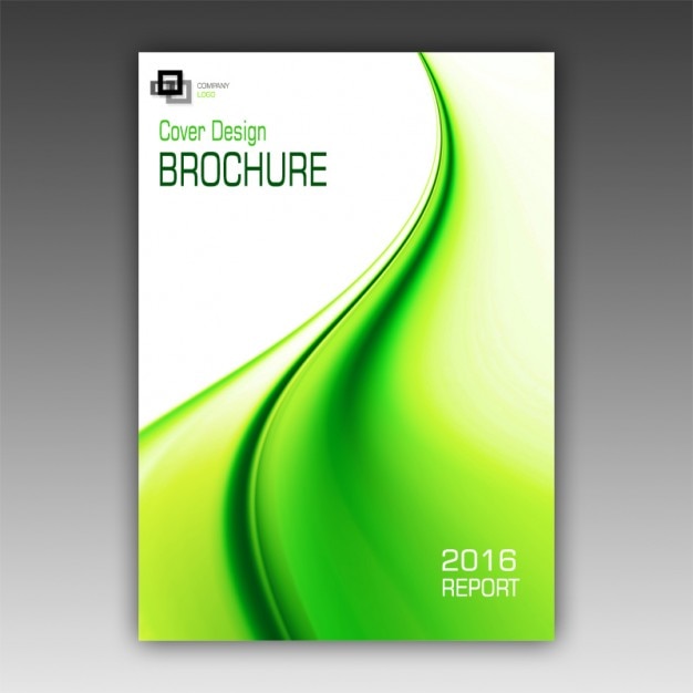 Green brochure template