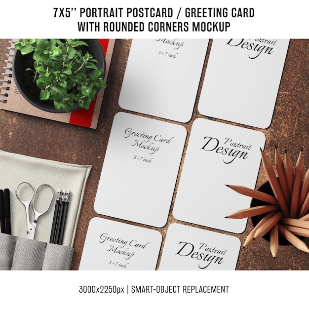 Greeting card mock up