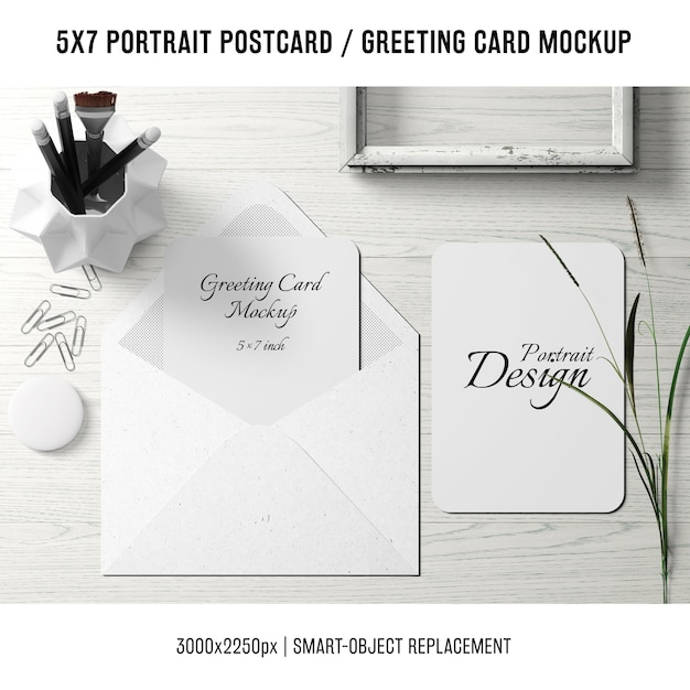 Greeting card mock up