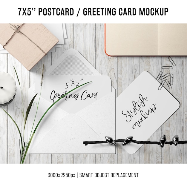 Greeting card mock up