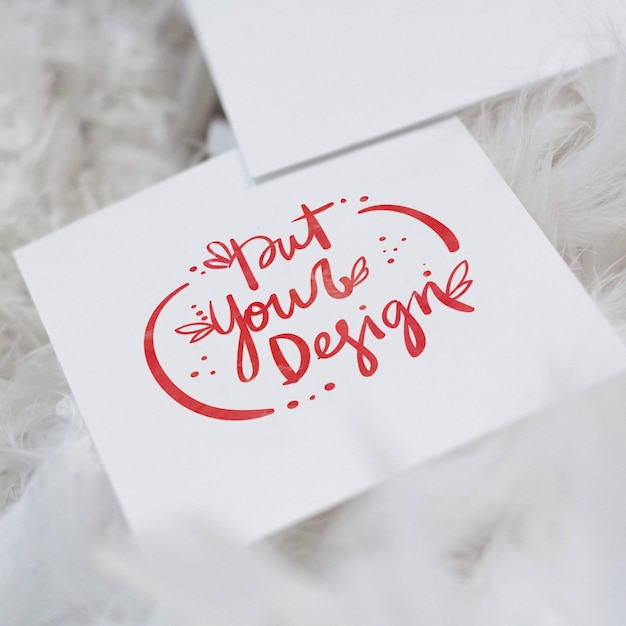 Free PSD greeting cards template design