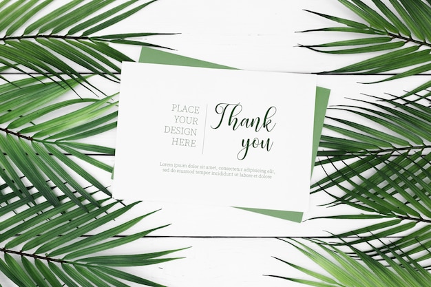 Greeting tropical card