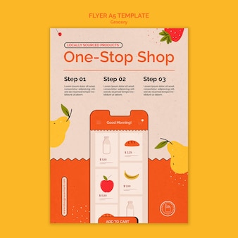 Grocery delivery service print template
