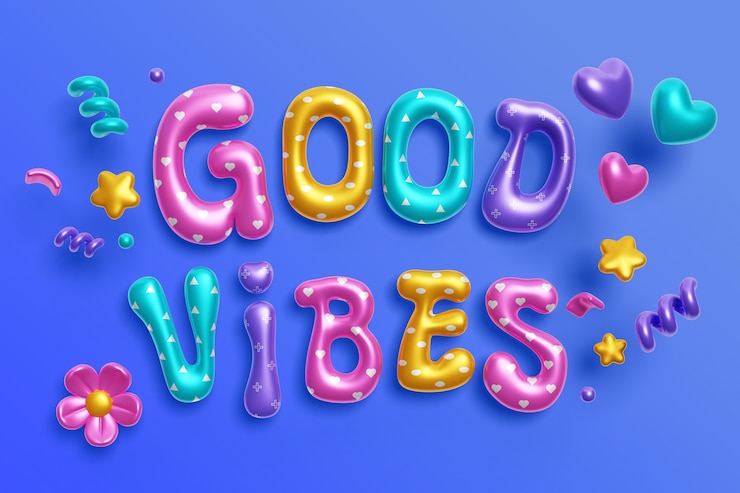 Free PSD groovy words background