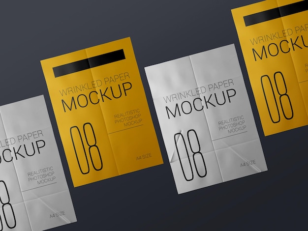 Download Free Psd Glued Poster Mockup
