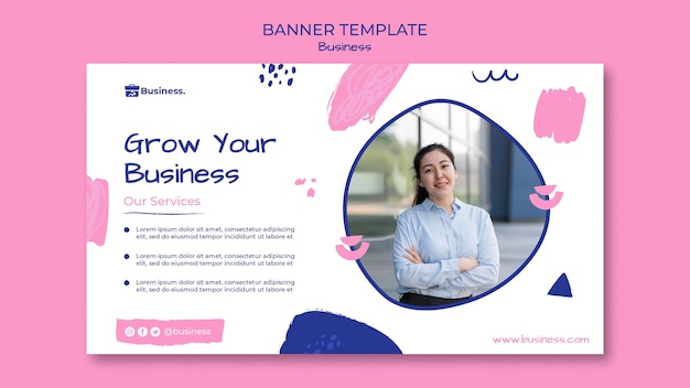 Grow your business banner template