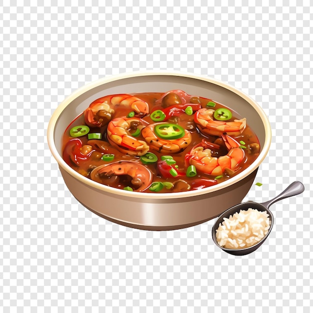 Free PSD gumbo isolated on transparent background