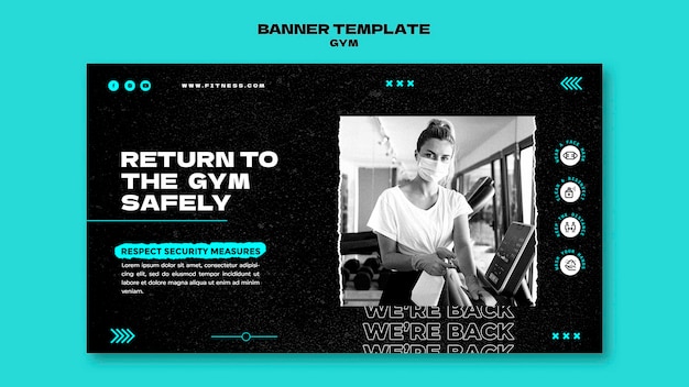 Gym return banner template