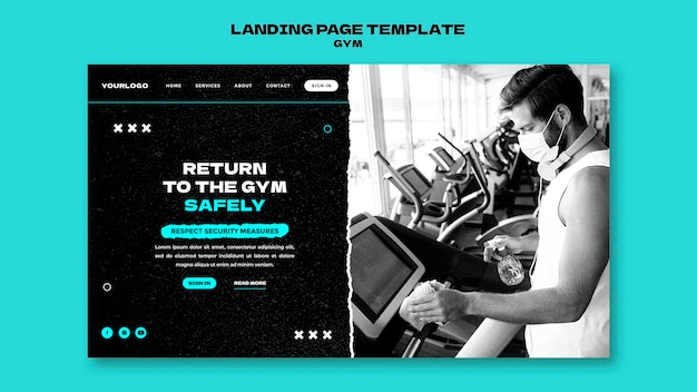 Gym return web template