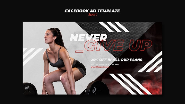 Gym and sport social media promo template – Boost your online presence