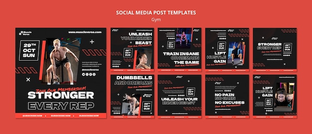 gym template design