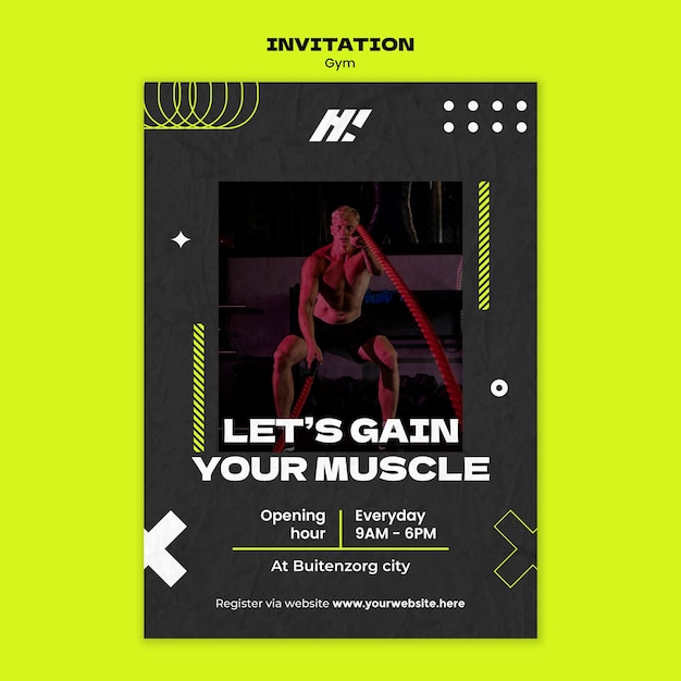 Gym template  design