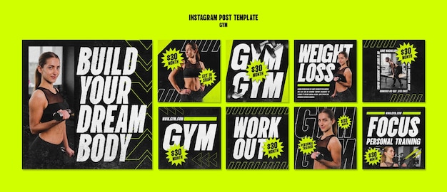 Gym template design