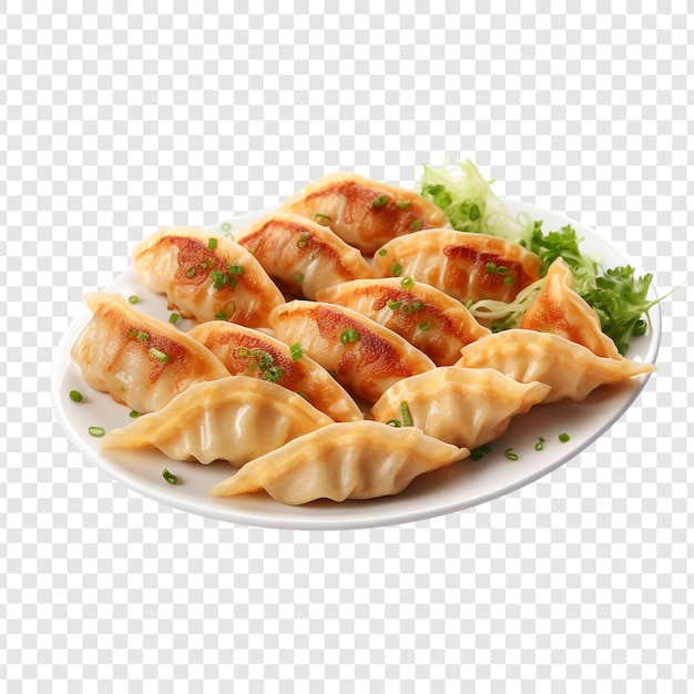 Gyoza isolated on transparent background