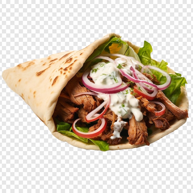 Gyros isolated on transparent background