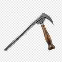 Free PSD hacksaw isolated on transparent background