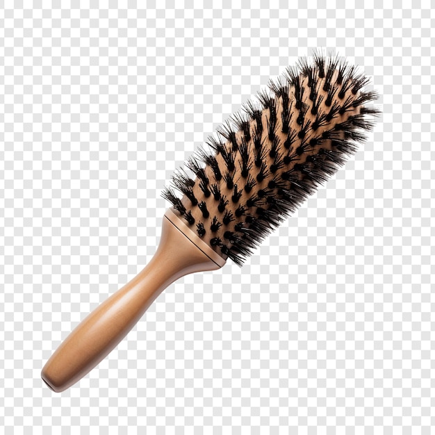 Free PSD hair brush isolated on transparent background