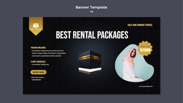 Hajj banner template design