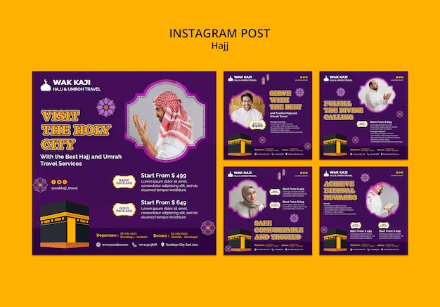 Free PSD hajj season instagram posts