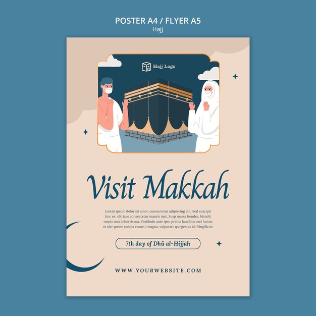 hajj season poster template