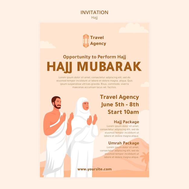 Free PSD hajj template design