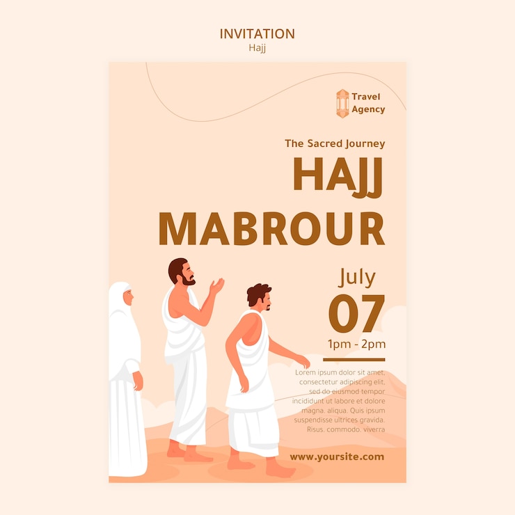 무료 PSD hajj 템플릿 디자인