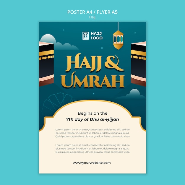 Free PSD hajj template design