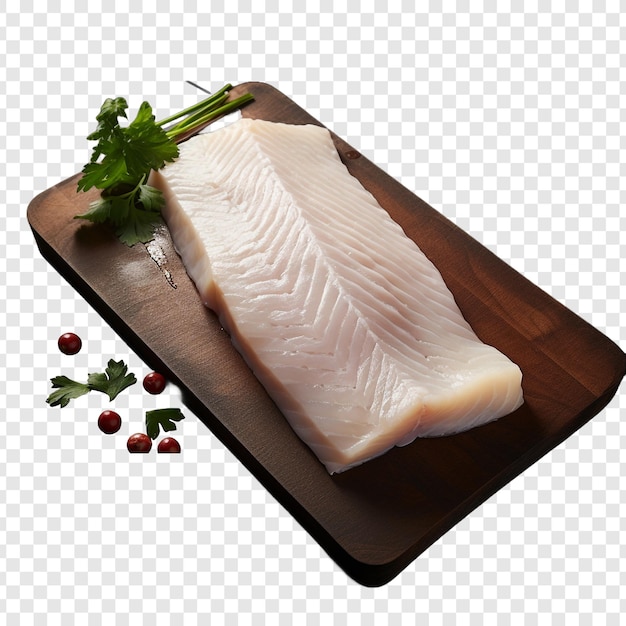 Free PSD halibut isolated on transparent background